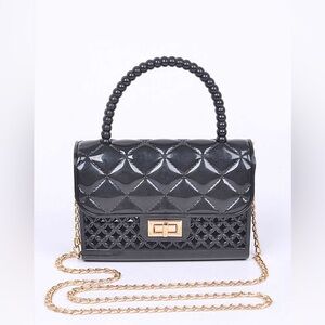 Solid Colorful Jelly Swing Bag